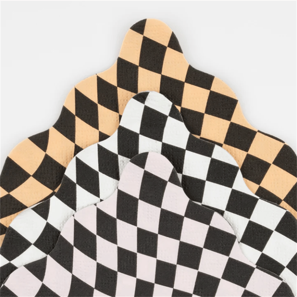 Meri Meri - Halloween Checker Large Napkins - Cadılar Bayramı Damalı Peçeteler (L) (16Lı)