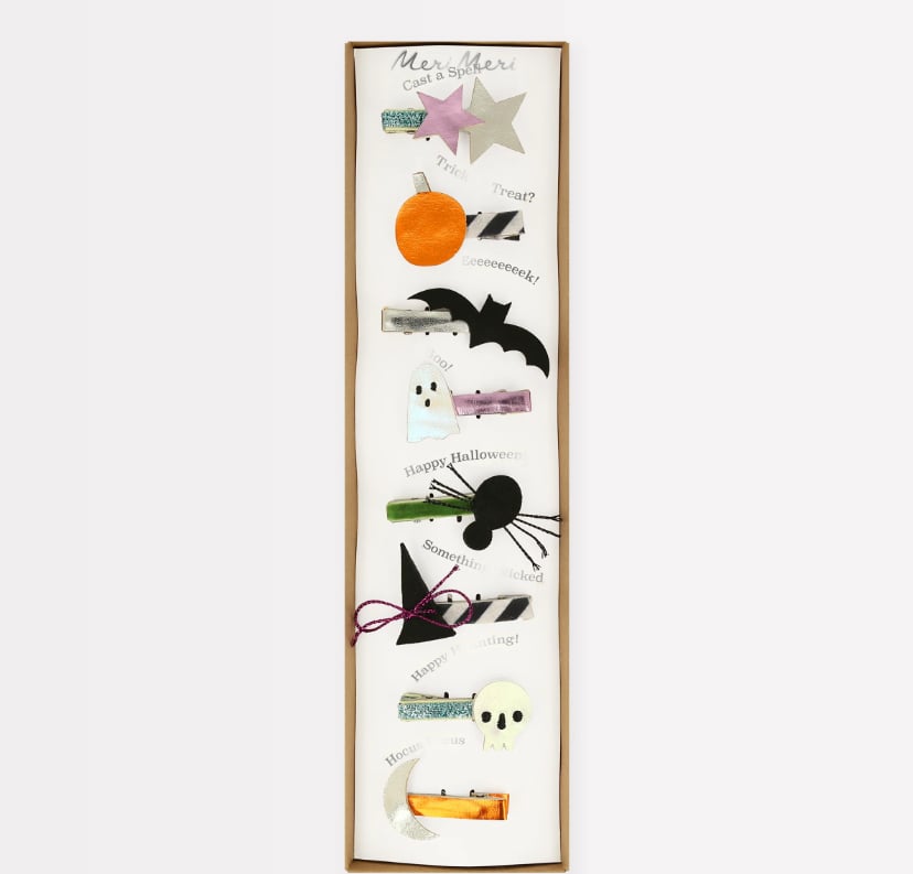 Meri Meri - Halloween Icons Hair Clips - Cadılar Bayramı Tokalar (8Li)