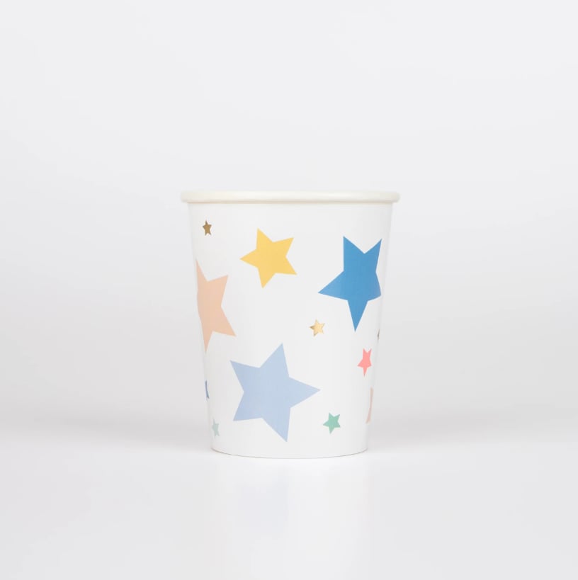 Meri Meri - Happy Birthday Stars Cups - Happy Birthday Yıldızlar Bardaklar (x8)