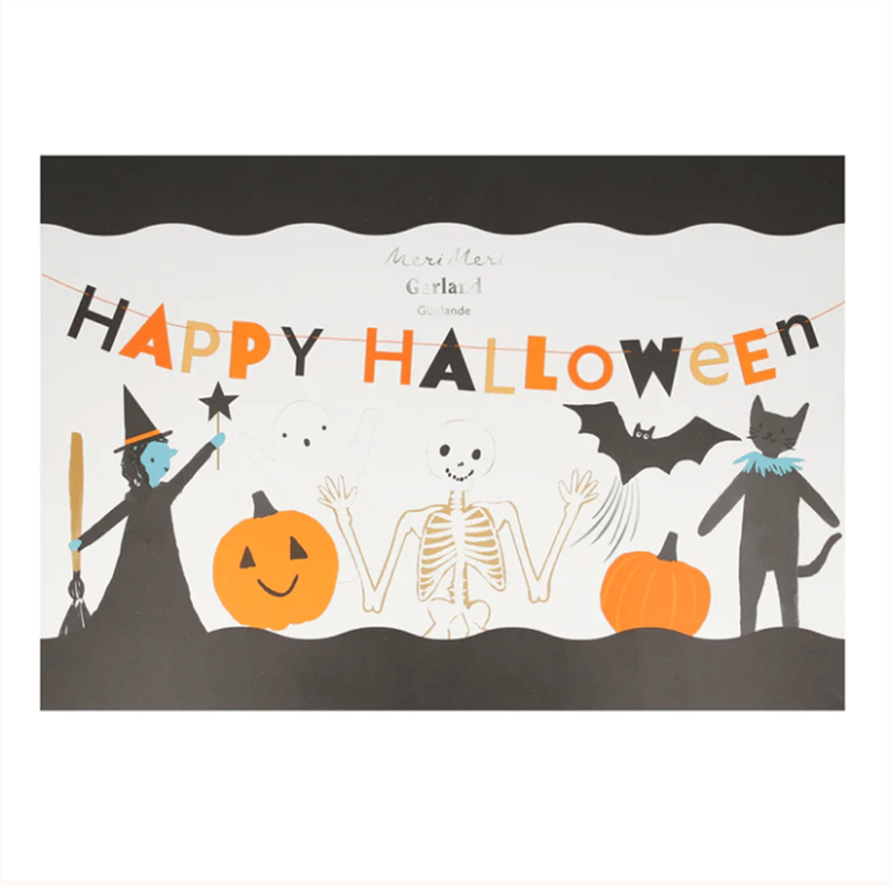Meri Meri - Happy Halloween Garland - Happy Halloween Asılan Süs