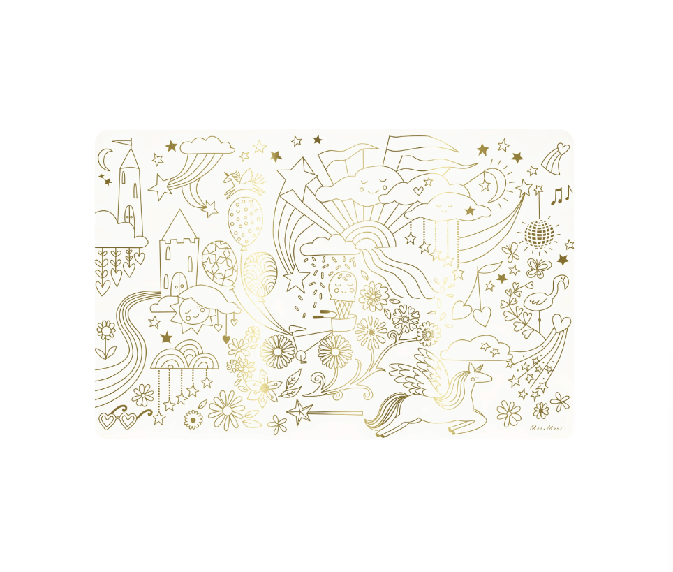 Meri Meri - Happy Icons Colouring Placemats - Mutlu Semboller Boyama Amerikan Servisleri (X8)