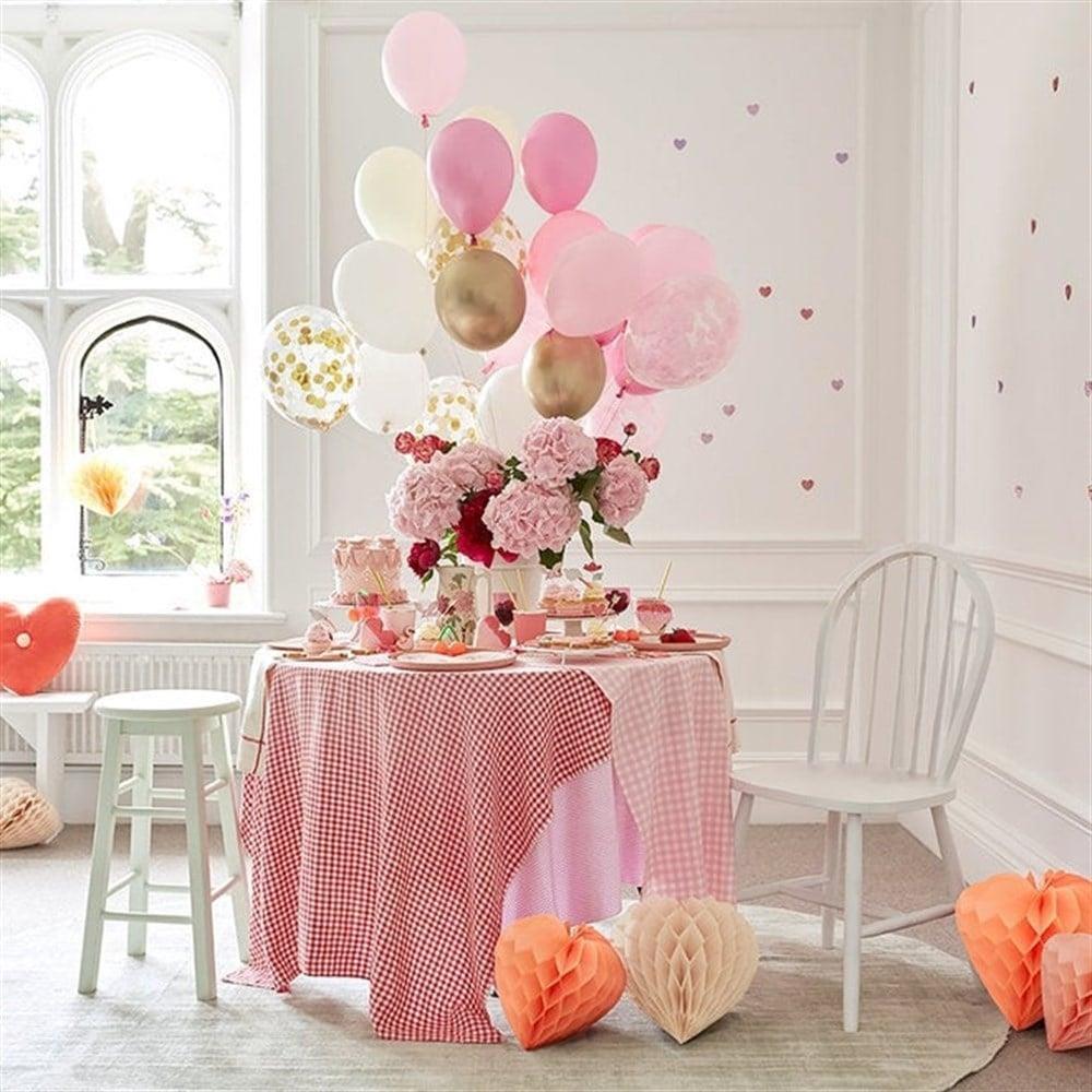 Meri Meri - Heart Honeycomb Decorations - Kalpli Petek Dekorlar