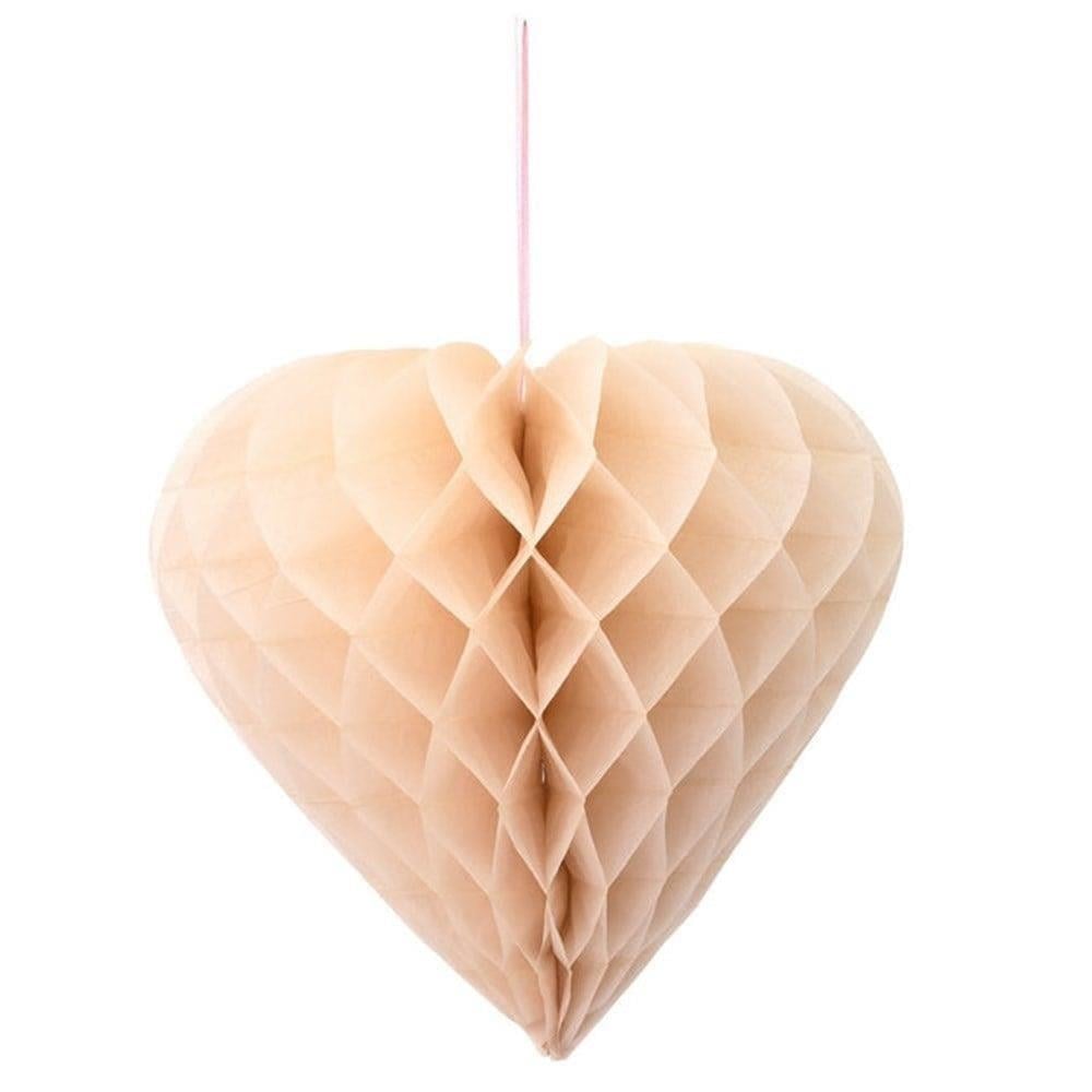 Meri Meri - Heart Honeycomb Decorations - Kalpli Petek Dekorlar