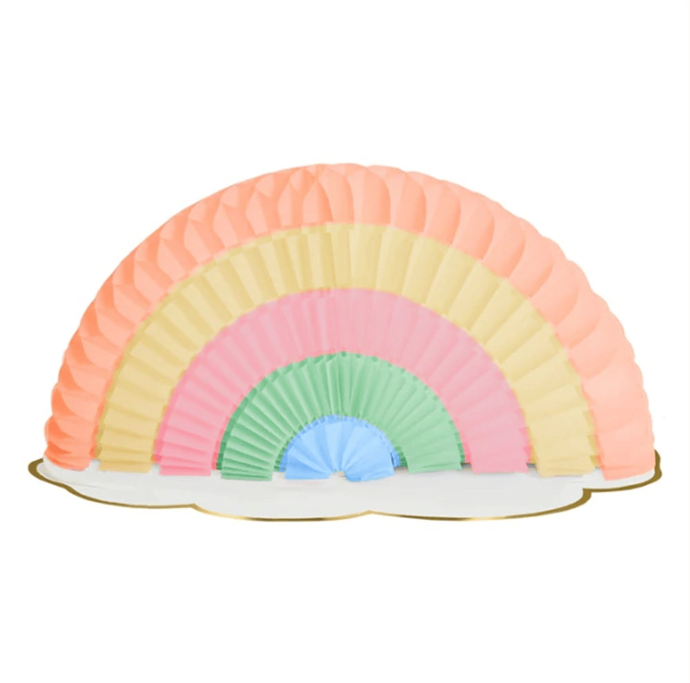 Meri Meri - Honeycomb Rainbow Decorations - Petek Gökkuşağı Dekorlar - 3Lü