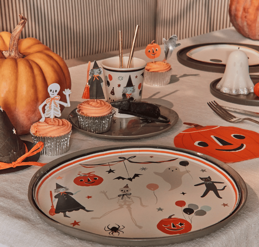 Meri Meri - Its Halloween! Dinner Plates - Cadılar Bayramı Tabak (L) (8li)