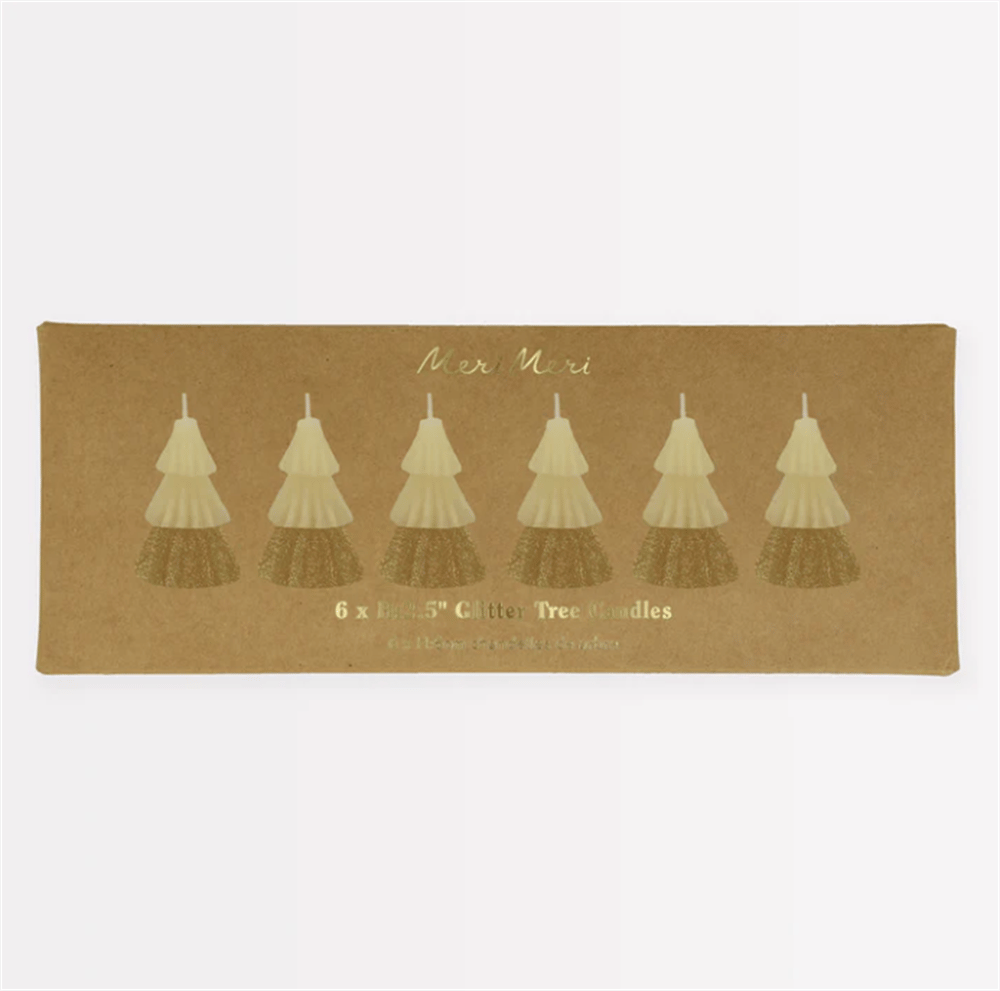 Meri Meri - Ivory Mini Tree Candles - Krem Mini Ağaç Mumlar (6Lı)