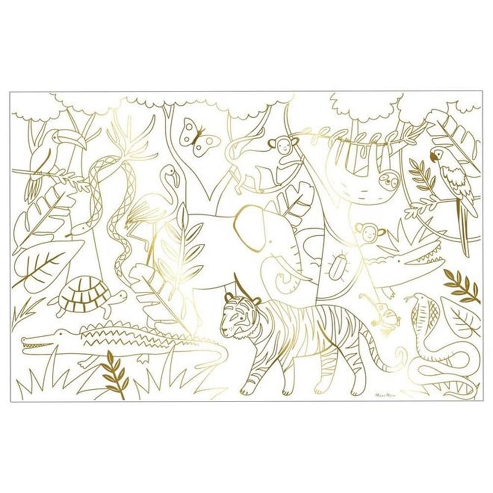 Meri Meri - Jungle Colouring Posters - Orman Boyamalı Poster