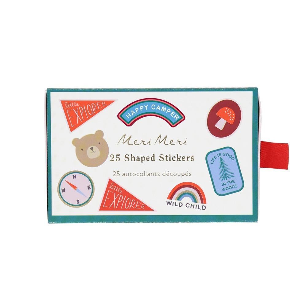 Meri Meri - Kamp Die-Cut Stickers - 25 Adet