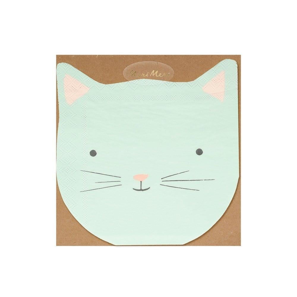 Meri Meri - Kedi Peçeteler - Cat Napkins - 16Lı