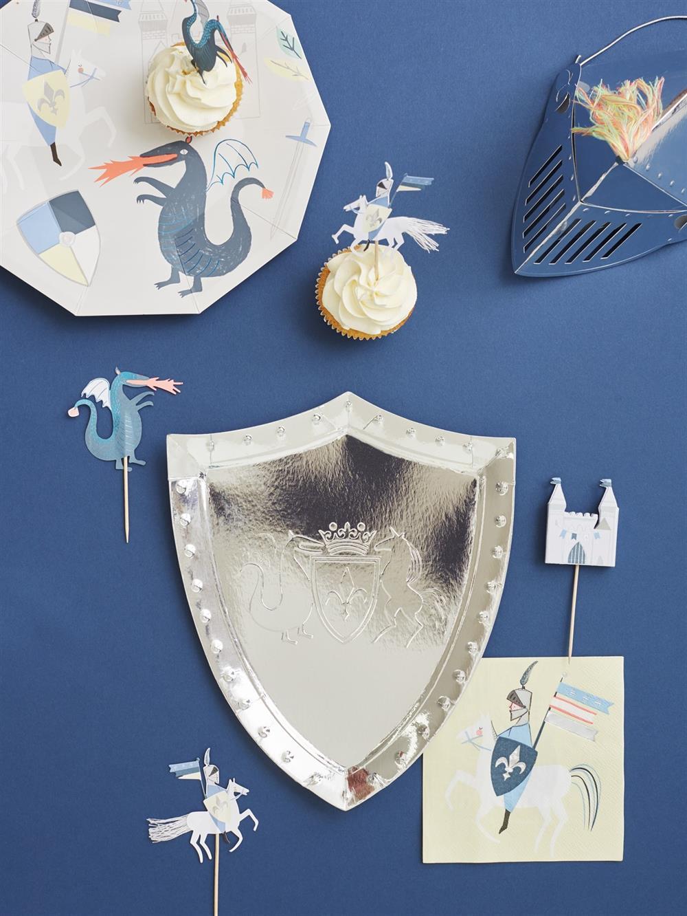 Meri Meri - Knights Napkins - Şövalye Peçete - S - 16Lı
