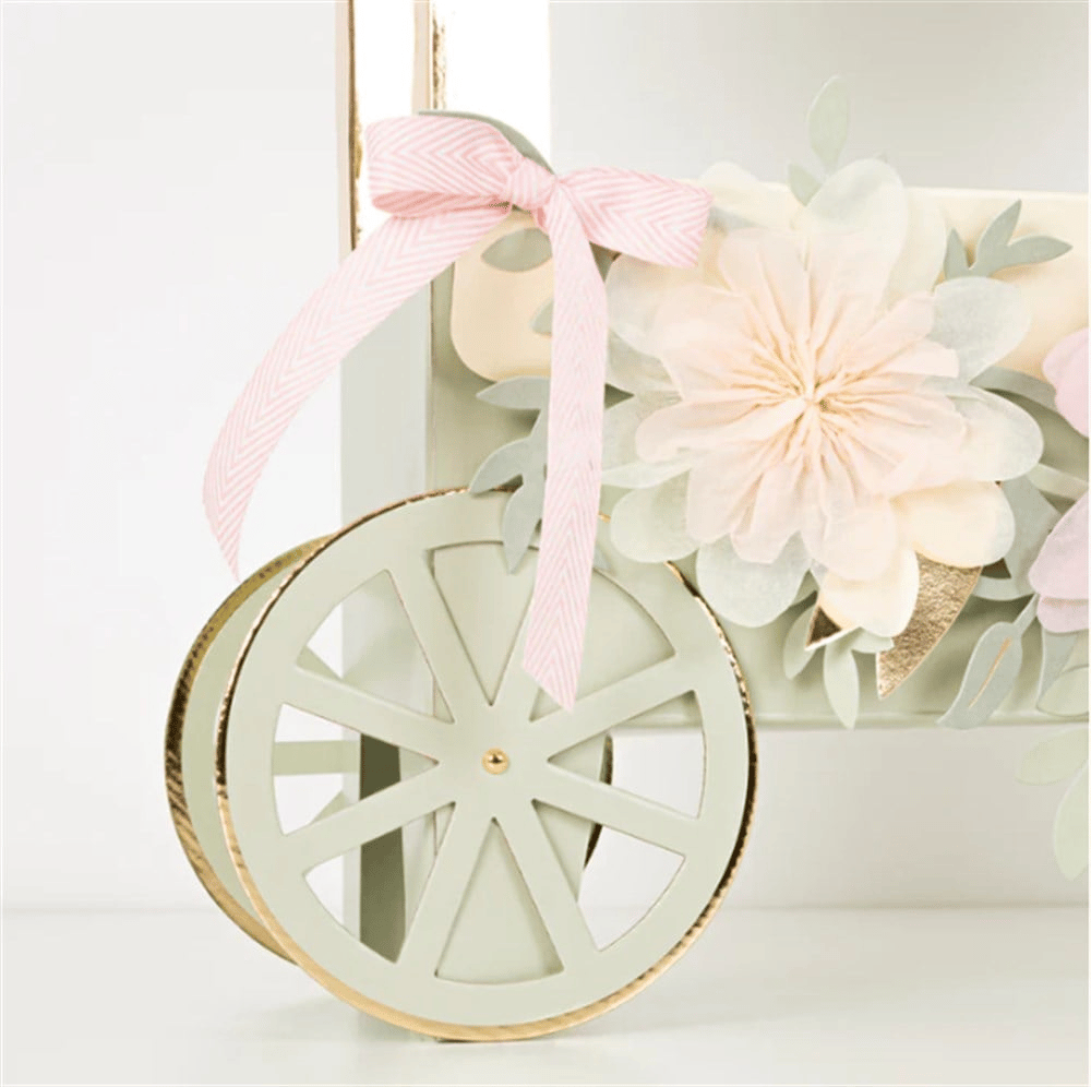 Meri Meri - Laduree Paris Macaron Cart Centerpiece - Ladurée Paris Makaron Arabası Masa Süsü