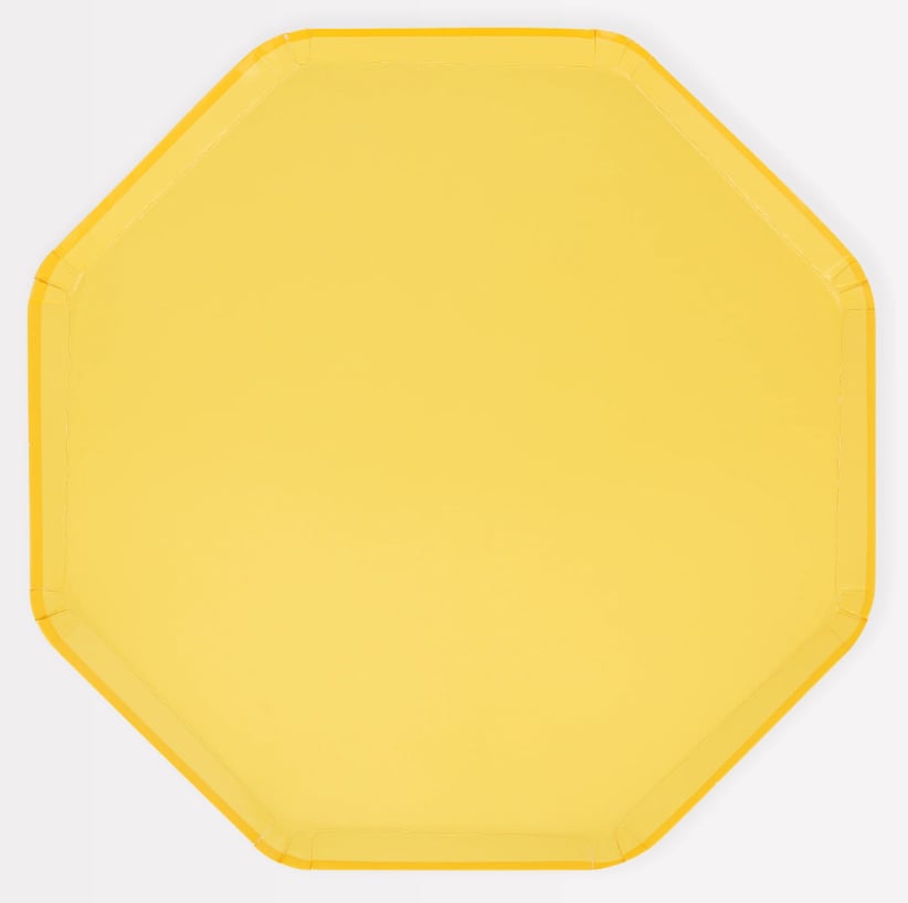 Meri Meri - Lemon Sherbert Dinner Plates - Limon Sorbe Tabaklar (L) (x8)