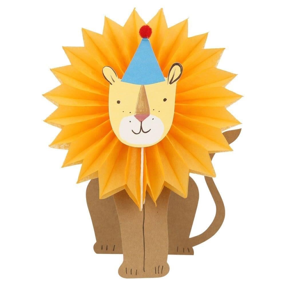 Meri Meri - Lion Card - Aslan Tebrik Kartı