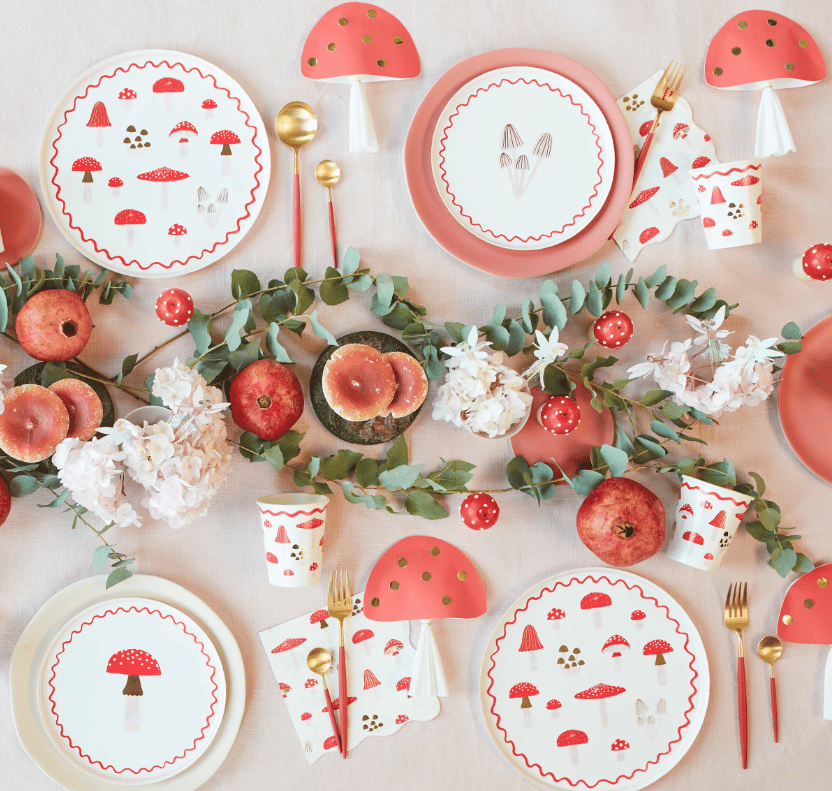 Meri Meri - Mantar Peçete - L - 16 Adet