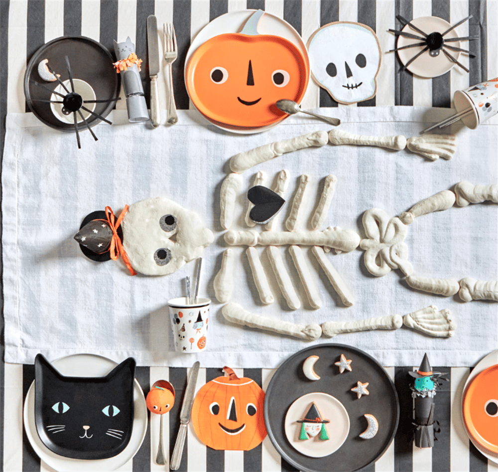 Meri Meri - Melamine Jack O Lantern Plate - Balkabağı Melamin Tabak