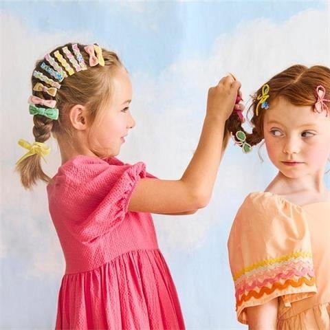 Meri Meri - Meri Meri X Liberty Wavy Hair Clips - Meri Meri X Liberty Dalgalı Saç Tokaları - 8 Adet