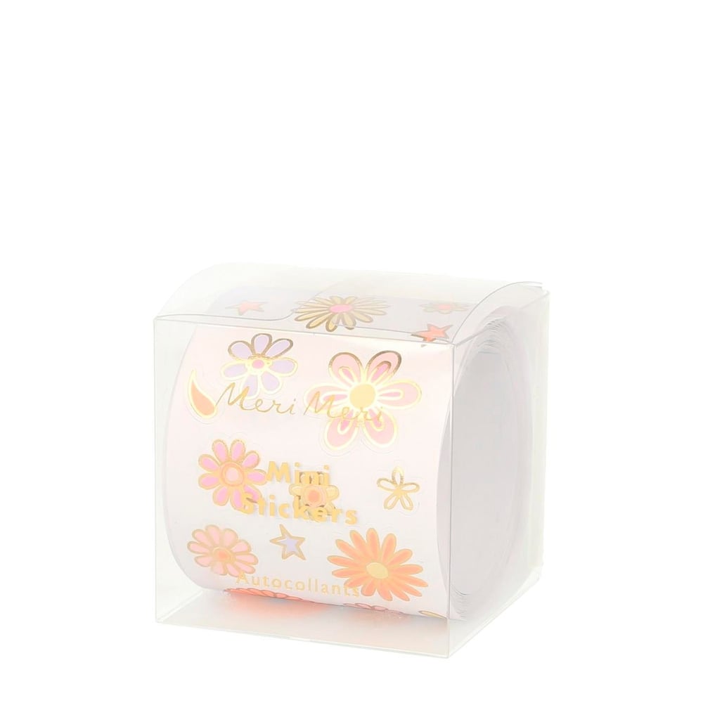 Meri Meri - Mini Psychedelic 60's Stickers - Mini Retto Rulo Çıkartma