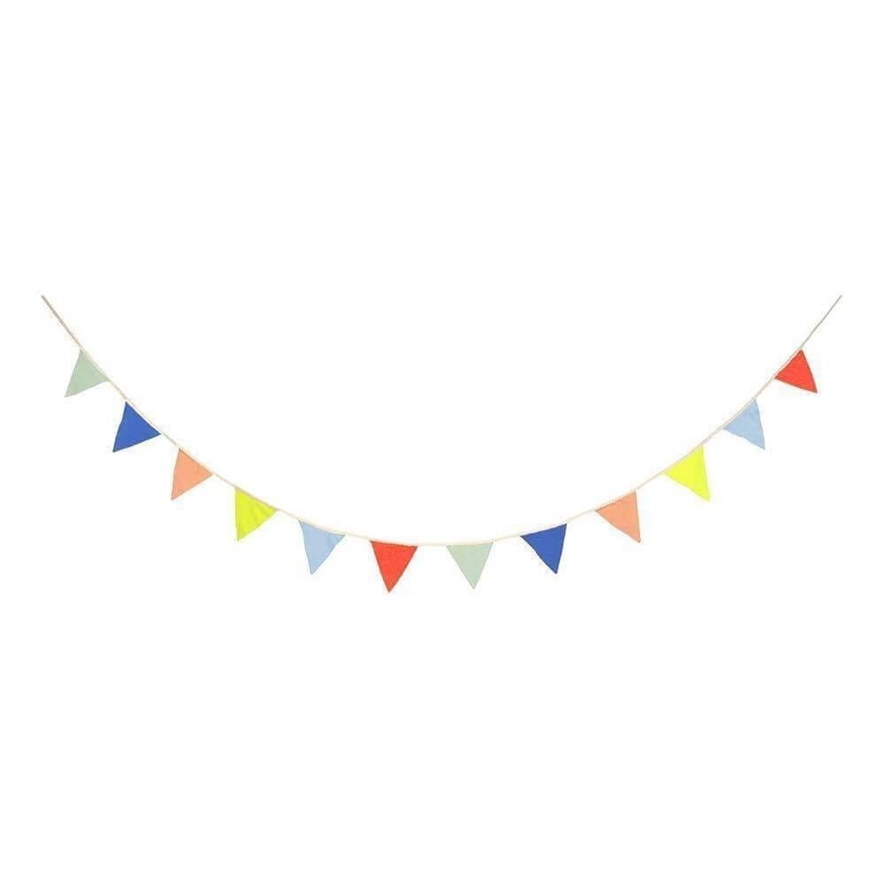 Meri Meri - Multicolor Knitted Flag Garland - Renkli Örme Bayraklar Asılan Süs