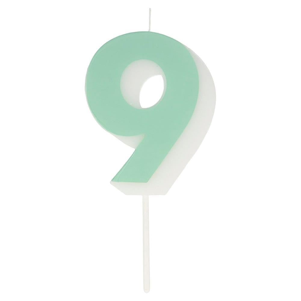 Meri Meri - Number Candle 9 - 9 Rakam Mum