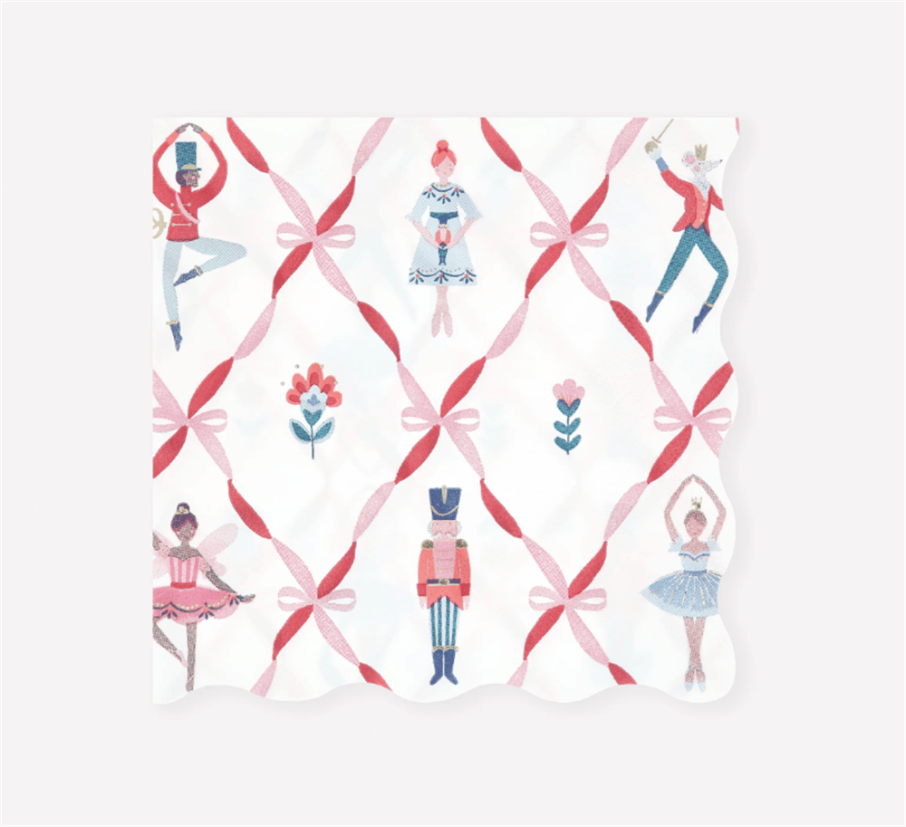 Meri Meri - Nutcracker Bale Peçete - L - 16 Adet