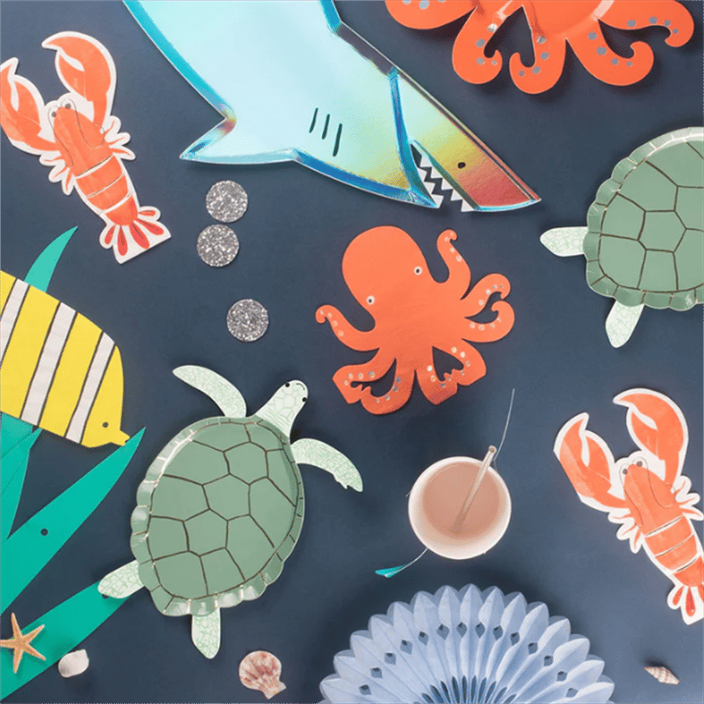 Meri Meri - Octopus Napkins - Ahtapot Peçeteler - 16Lı