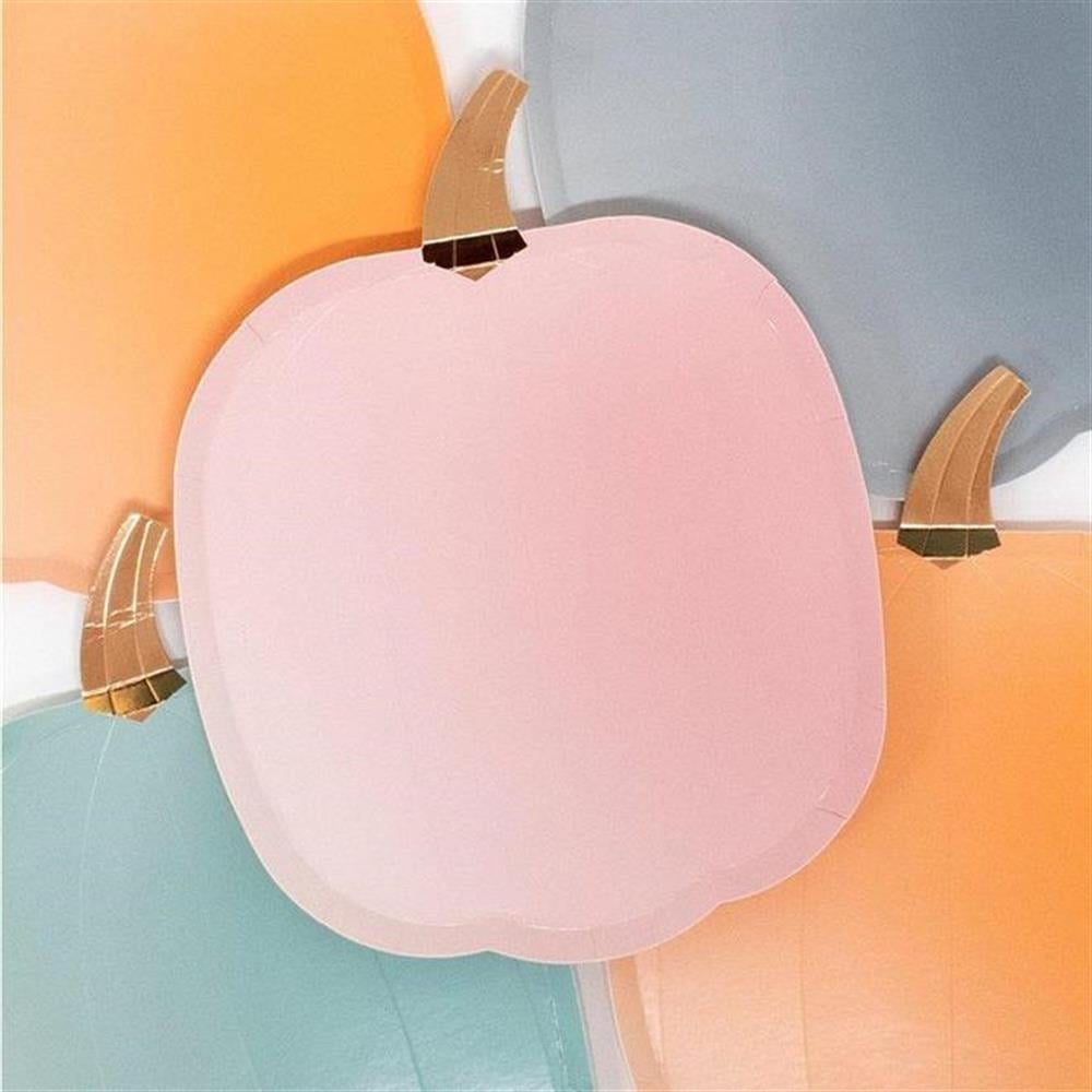 Meri Meri - Ombre Halloween Pumpkin Plates - Pastel Balkabağı Tabaklar