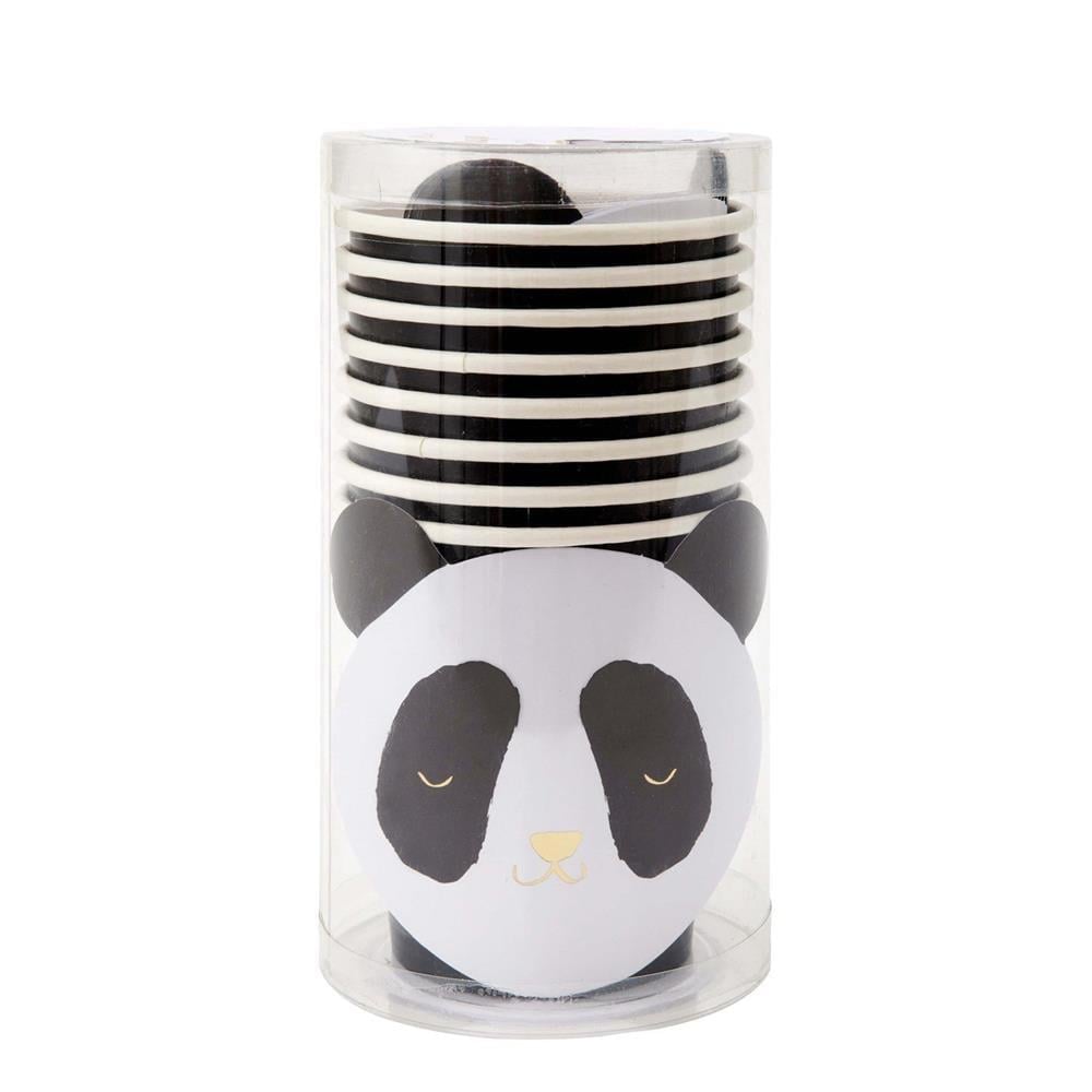 Meri Meri - Panda Party Cups - Panda Bardaklar - 8Li