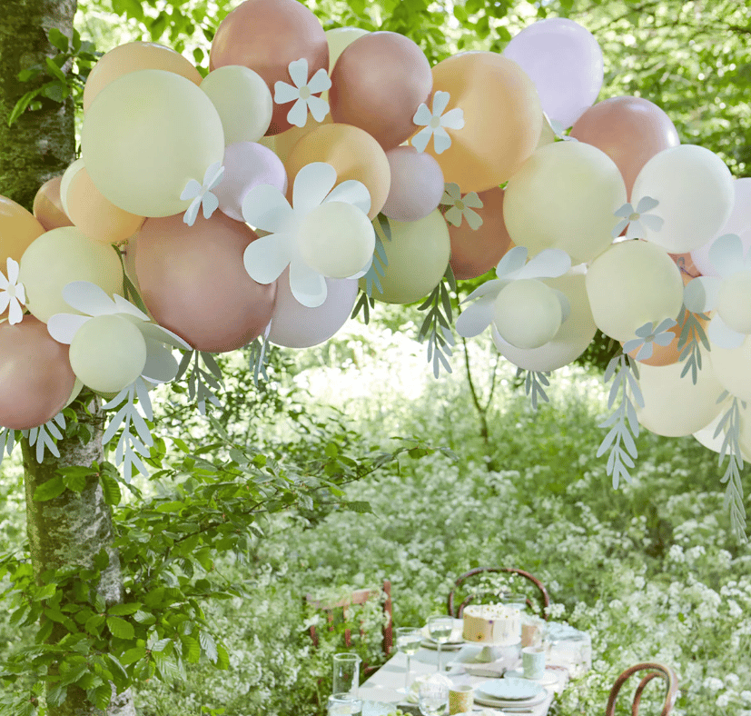 Meri Meri - Papatya Balon Zinciri - Pastel - 51 Balon