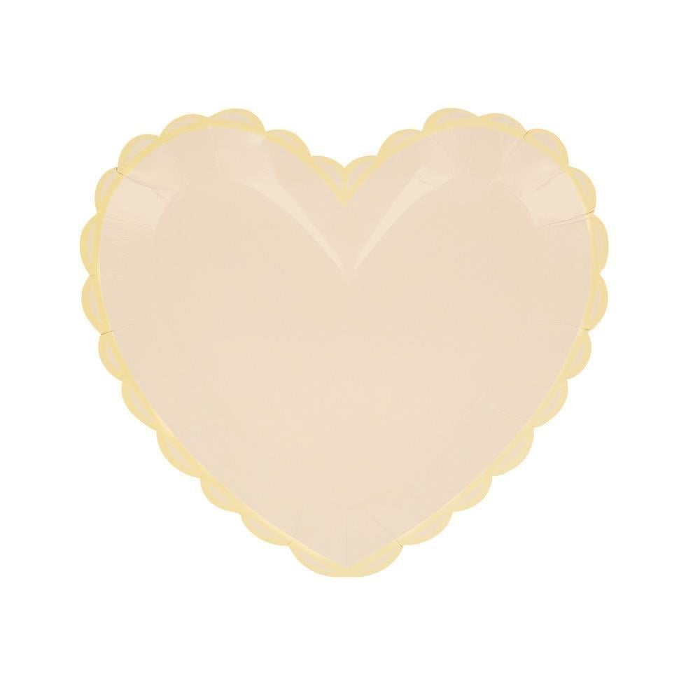 Meri Meri - Pastel Renk Kalp Tabaklar (8Li)