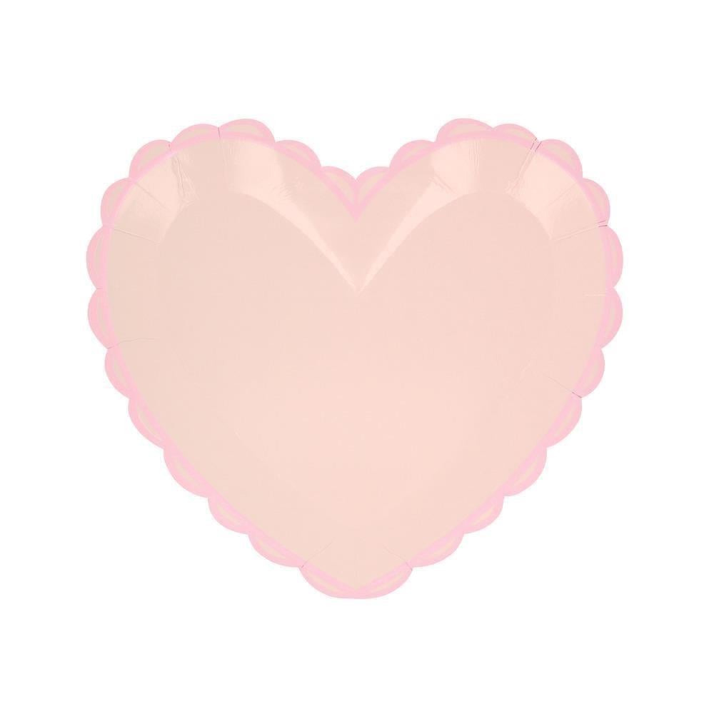 Meri Meri - Pastel Renk Kalp Tabaklar (8Li)