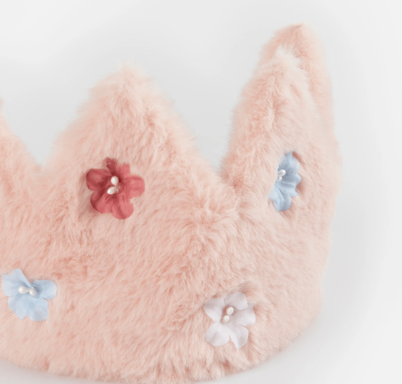Meri Meri - Peluş Pembe Taç