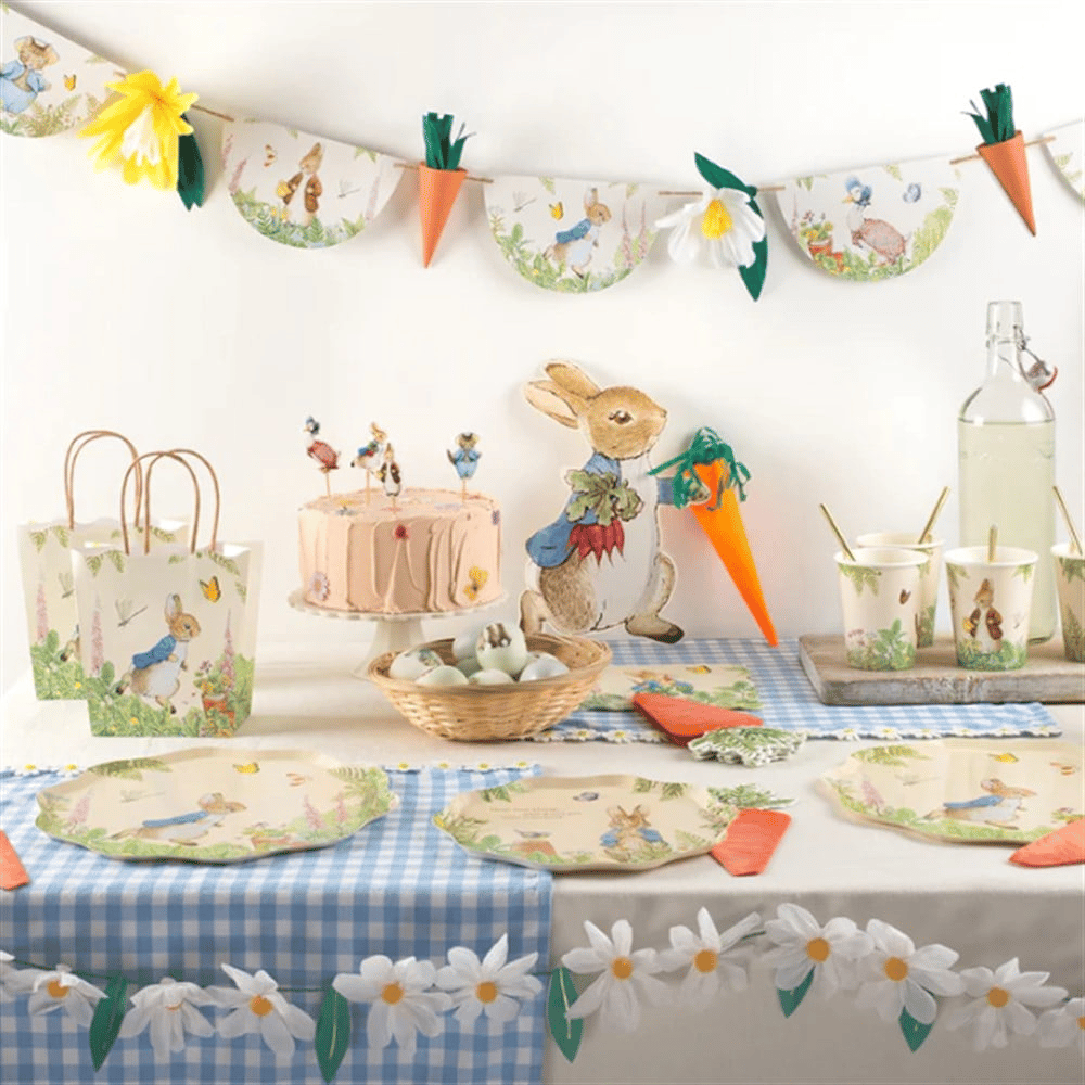 Meri Meri - Peter Rabbit In The Garden Party Bags - Peter Rabbit Bahçede Parti Çantaları - 8Li