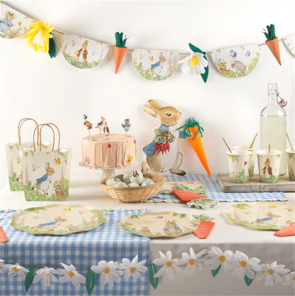 Meri Meri - Peter Rabbit Side Plates - Peter Rabbit Tabaklar - 8Li