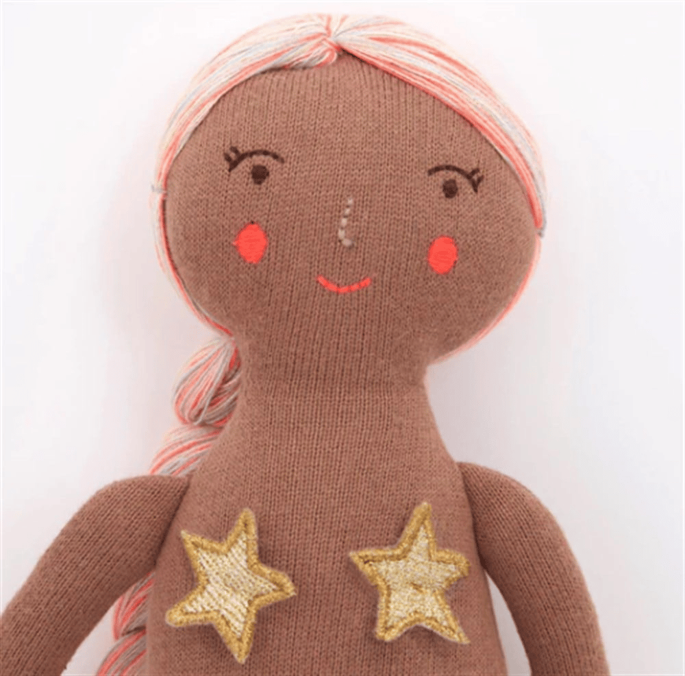 Meri Meri - Pink Knitted Mermaid - Jade Pembe Deniz Kızı