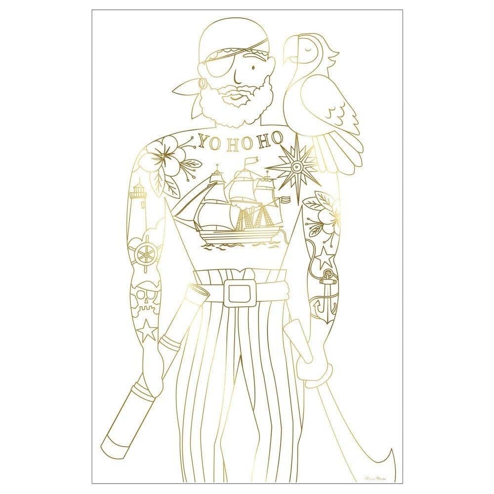 Meri Meri - Pirate Colouring Posters - Korsan Boyamalı Poster