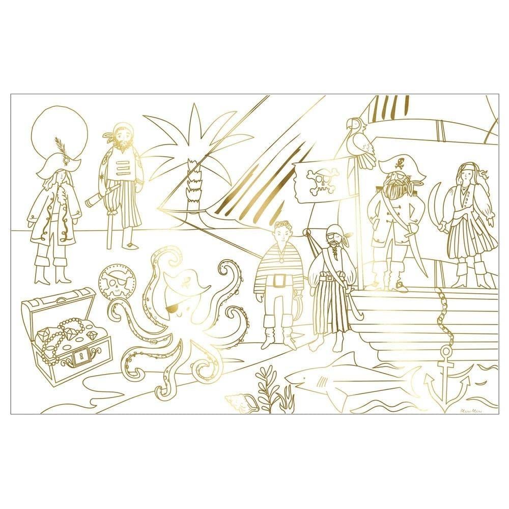 Meri Meri - Pirate Colouring Posters - Korsan Boyamalı Poster