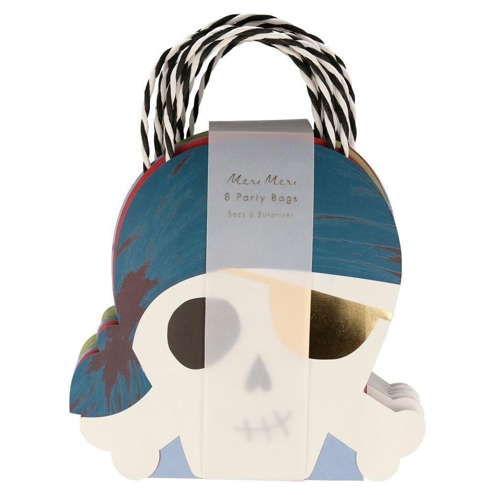 Meri Meri - Pirate Party Bags - Korsan Parti Çantaları - 8Li