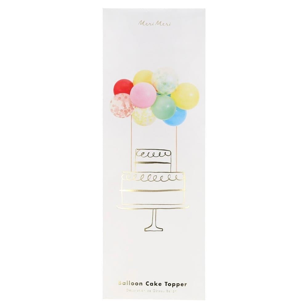 Meri Meri - Rainbow Balloon Cake Topper Kit - Renkli Balonlar Pasta Süsü