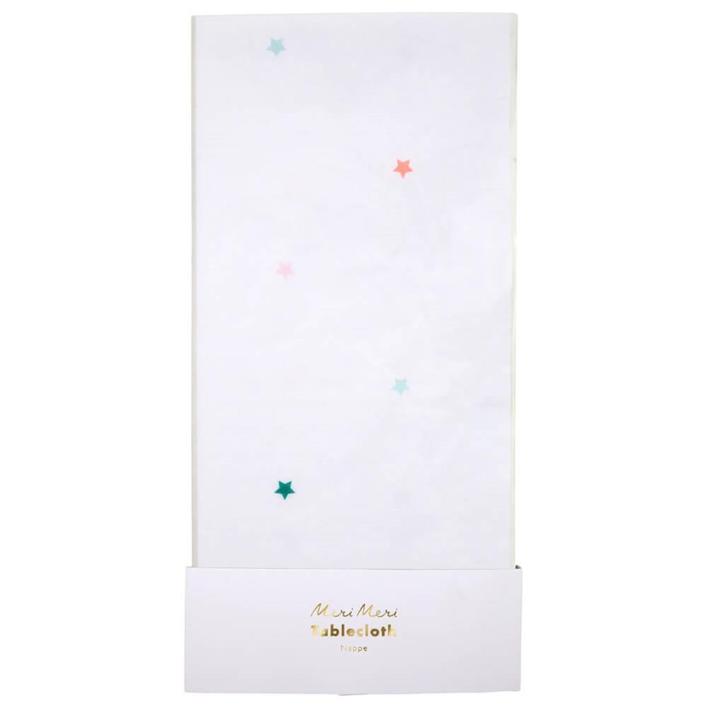 Meri Meri - Rainbow Star Paper Tablecloth - Gökkuşağı Yıldızlı Masa Örtüsü