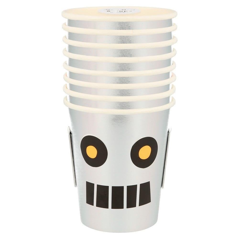 Meri Meri - Robot Cups - Robot Bardaklar - 8Li