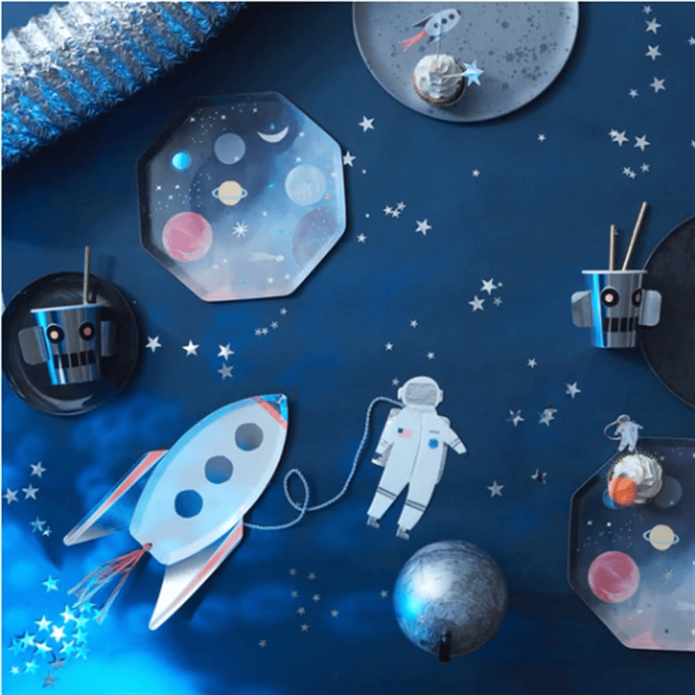 Meri Meri - Robot Cups - Robot Bardaklar - 8Li