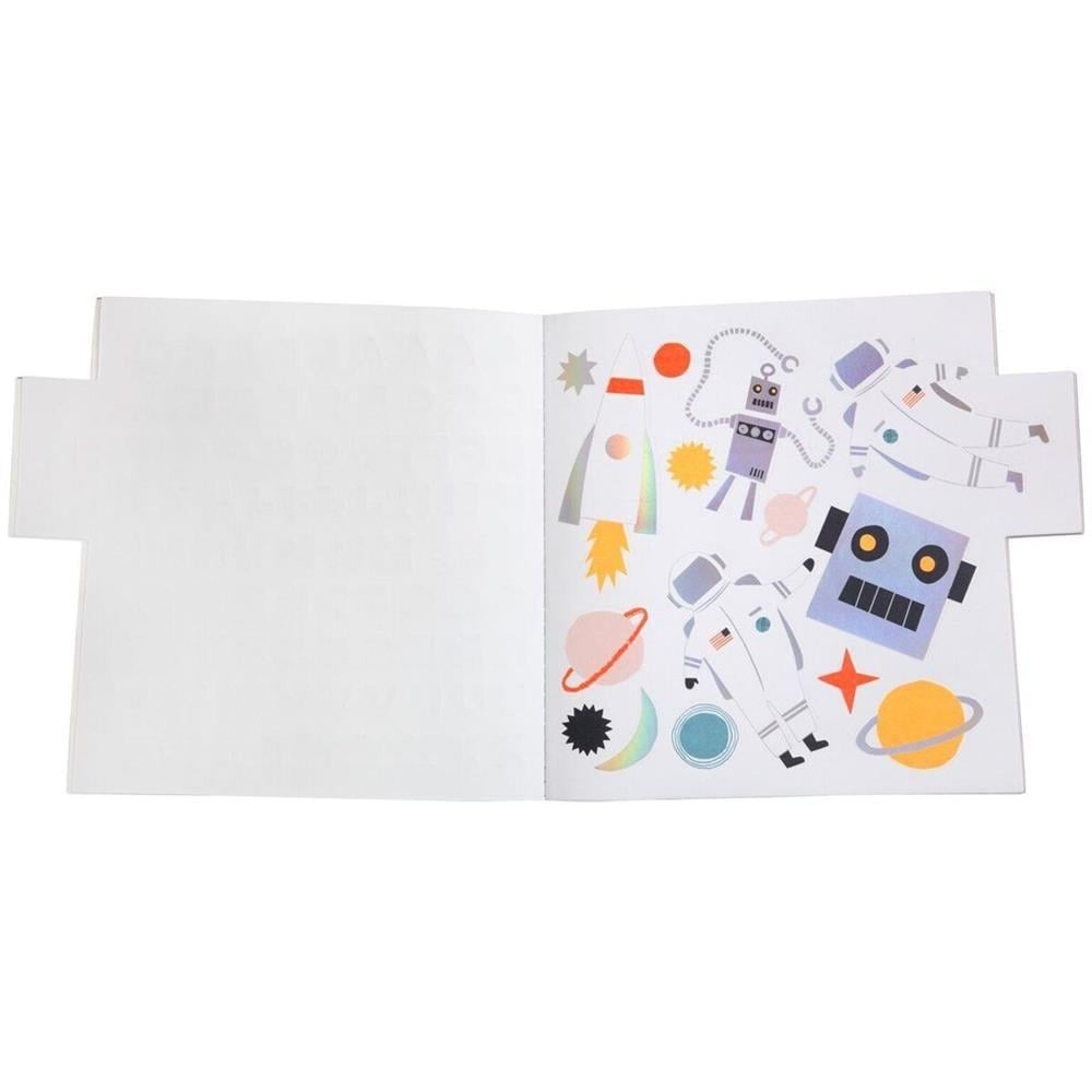 Meri Meri - Robot Sticker & Sketchbook - Robot Çıkartma Kitabı