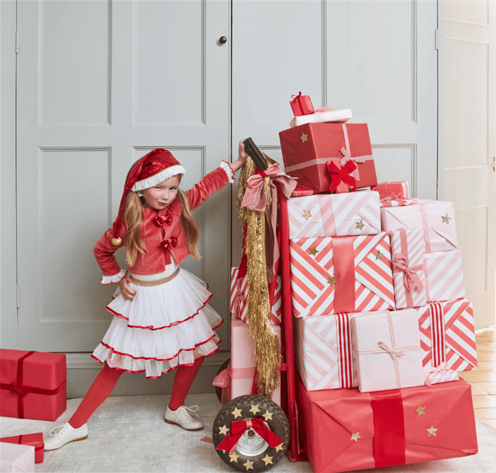 Meri Meri - Santas Little Helper Kostüm / 5-6 Yaş