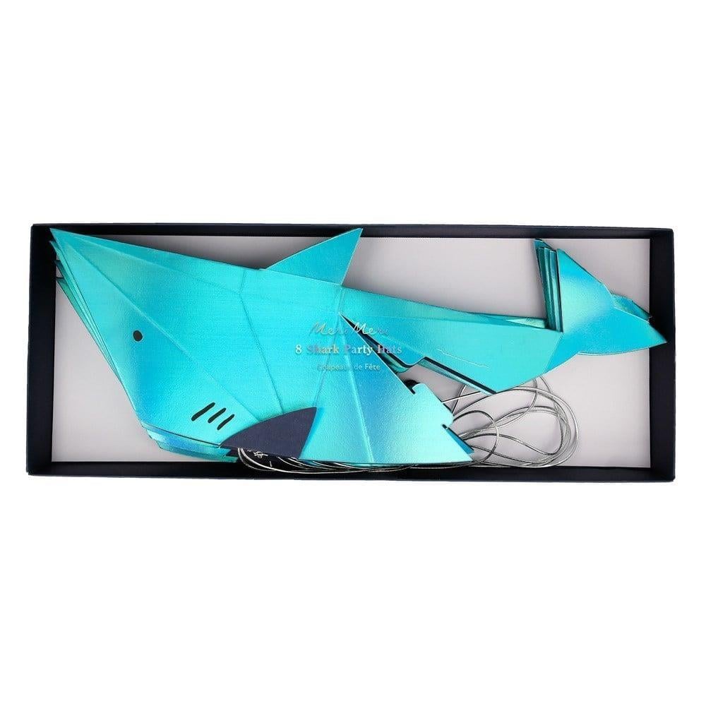 Meri Meri - Shark Hat - Köpekbalığı Şapkalar - 8Li