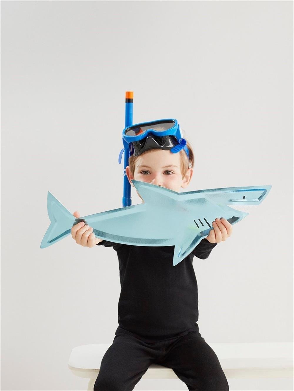 Meri Meri - Shark Platters - Köpek Balığı Servis Tabakları - 4Lü