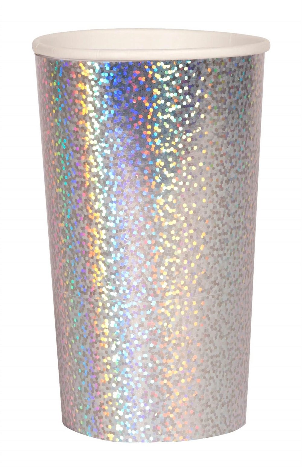 Meri Meri - Silver Sparkle Cups - Gümüş Parıltılı Bardak - L