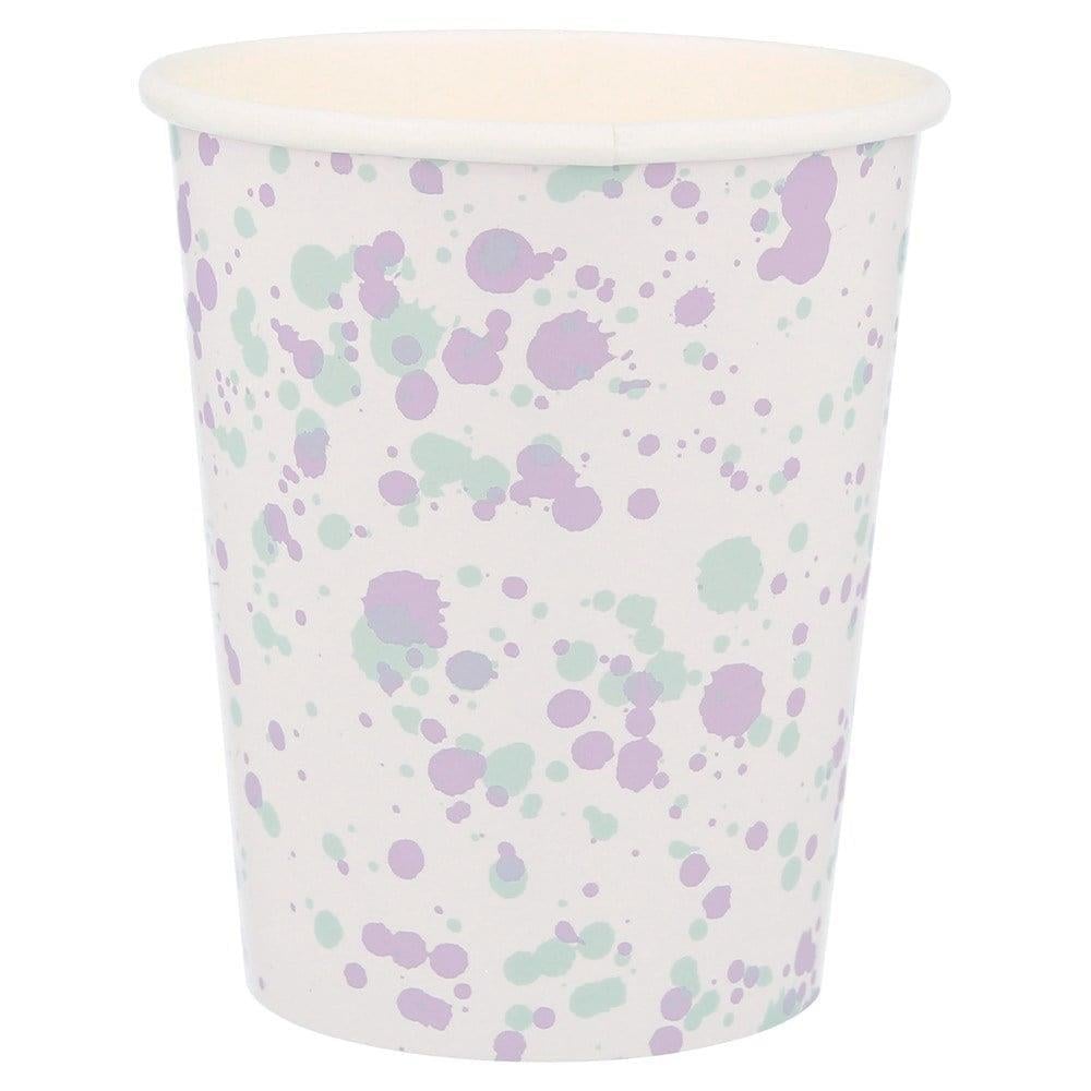 Meri Meri - Speckled Cups - Noktalı Bardaklar - 8Li