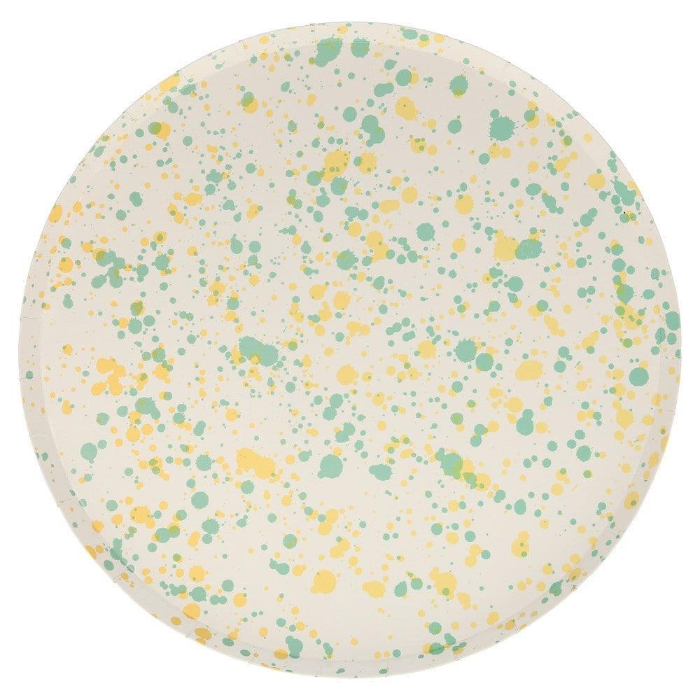 Meri Meri - Speckled Plates - Noktalı Tabaklar - L - 8Li