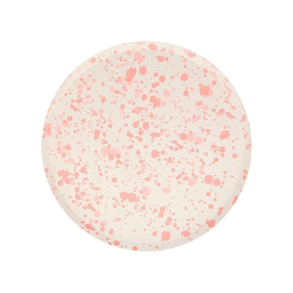Meri Meri - Speckled Plates - Noktalı Tabaklar - S - 8Li
