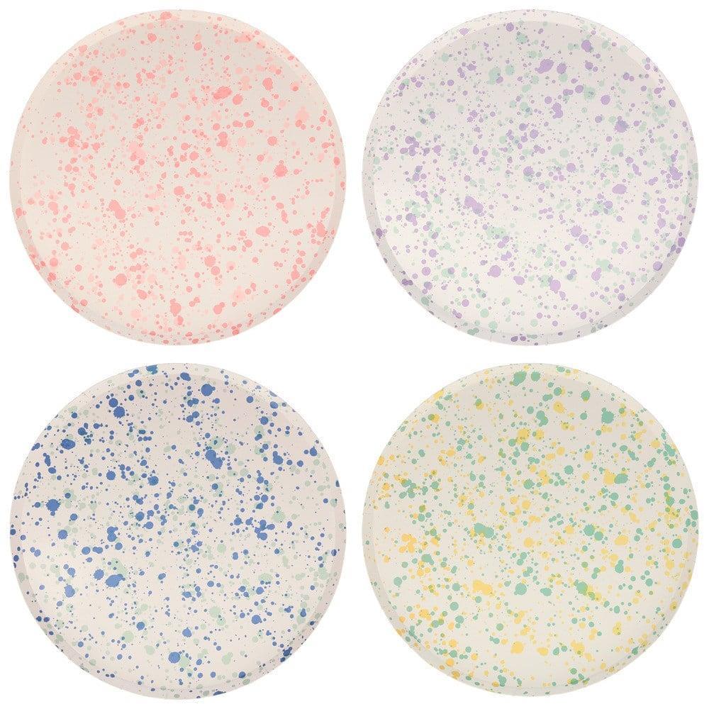 Meri Meri - Speckled Plates - Noktalı Tabaklar - L - 8Li